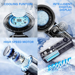 Handheld Turbo Fan with Semiconductor Ice Cooling