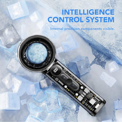 Handheld Turbo Fan with Semiconductor Ice Cooling