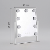 9 LED Lights Touch Screen Makeup Mirror