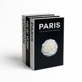 3 Pcs Decorative Faux Books Set for Home Decor (Paris/London/New York)