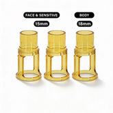 Candela Distance Gauges for Gentle Pro Lasers – 2 Pc (15mm) for Face & Sensitive Areas + 1 Pc (18mm) for Body – Hair Removal Laser Tips