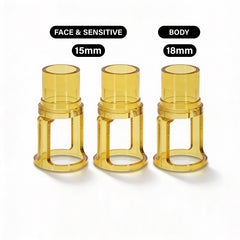 Candela Distance Gauges for Gentle Pro Lasers – 2 Pc (15mm) for Face & Sensitive Areas + 1 Pc (18mm) for Body – Hair Removal Laser Tips