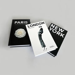 3 Pcs Decorative Faux Books Set for Home Decor (Paris/London/New York)