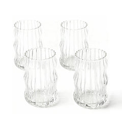 4pcs Puffy Glass Cups