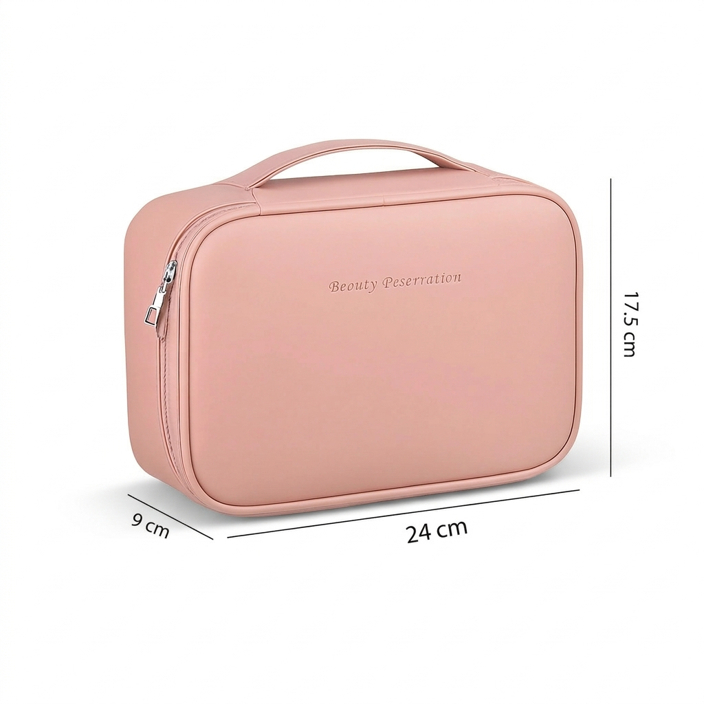 Capacity Detachable Makeup Bag with Brush Holder