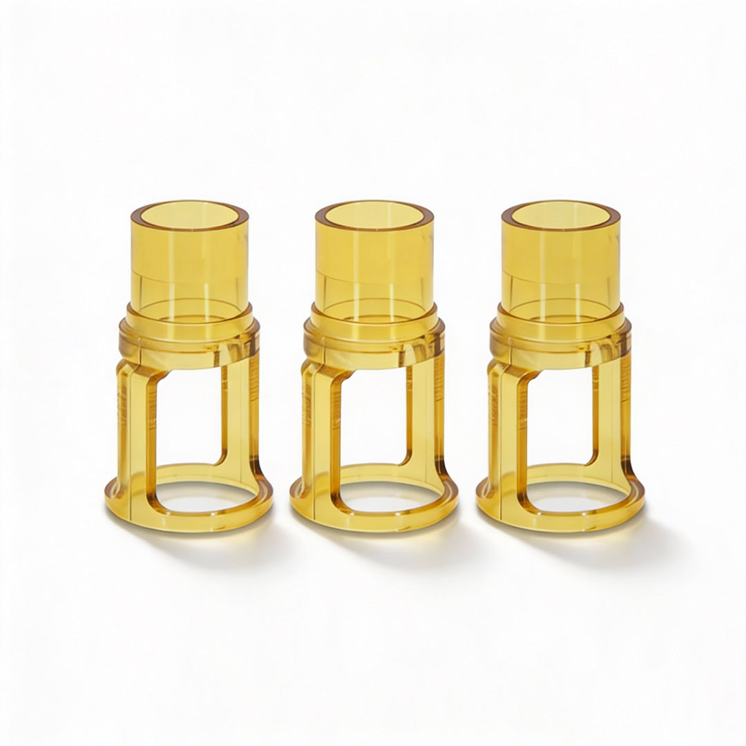 Candela Distance Gauges for Gentle Pro Lasers – 2 Pc (15mm) for Face & Sensitive Areas + 1 Pc (18mm) for Body – Hair Removal Laser Tips