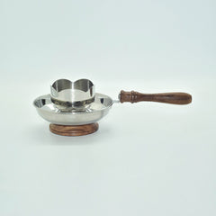 Ajmal Deluxe Lahab Incense Burner with Wooden Handle and Anti Slip
